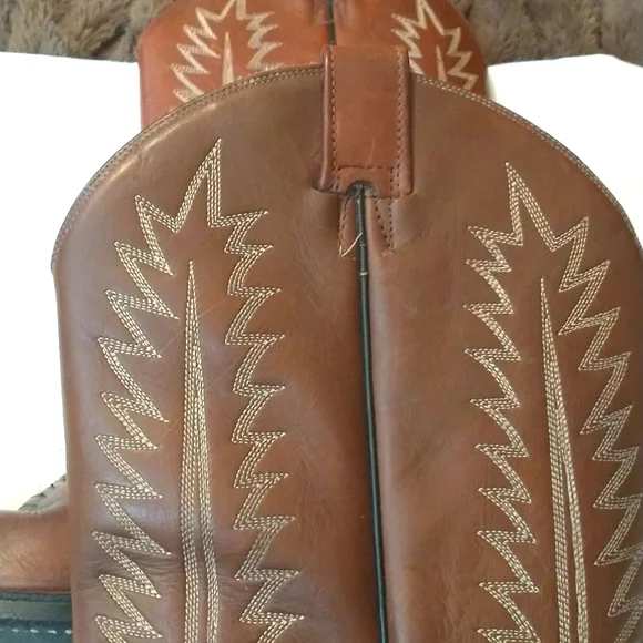 Cow town men's western boots sz 9D   dark brown gently worn - Picture 4 of 8